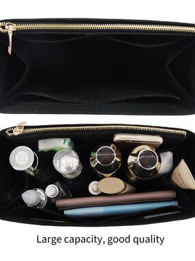 Luxe Emerald Handbag Organizer Insert – Black